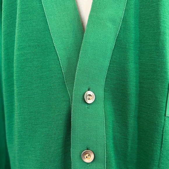 Vintage Salvatore Ferragamo Gold Button Front Cardigan - Picture 11 of 14